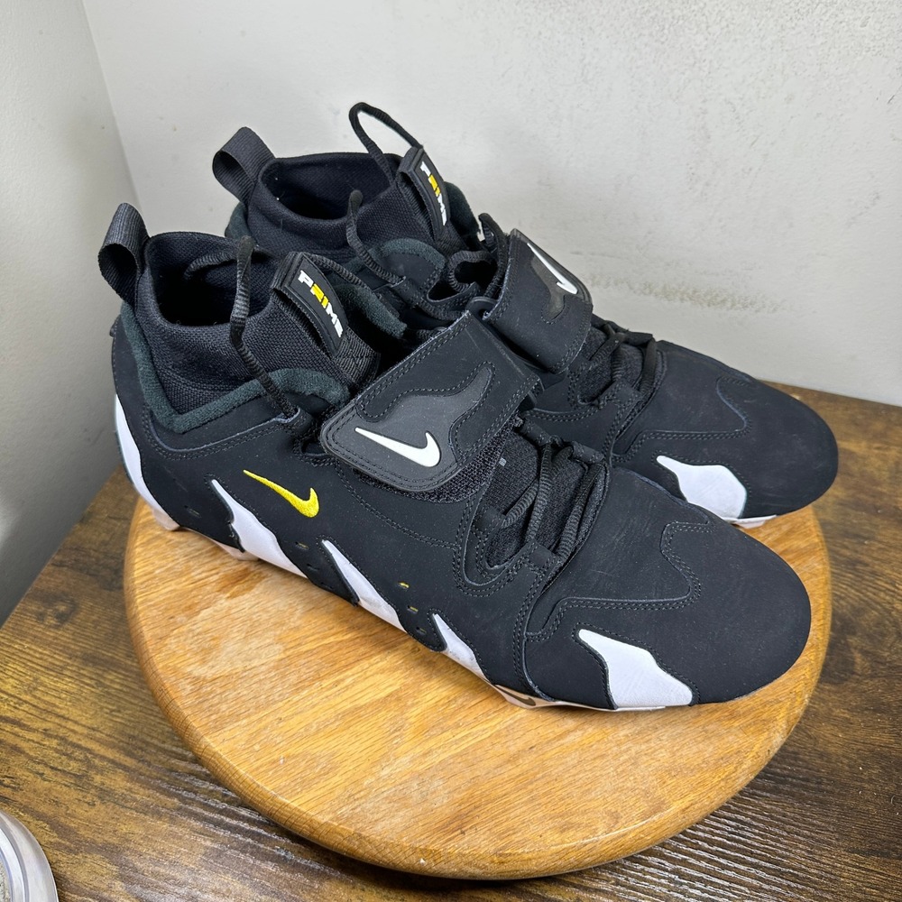 Nike Air DT Max 96 TD Deion Sanders Black White Varsity Cleats HJ3360-001 15